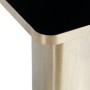 Side table Crystal Black Golden Metal 40 x 40 x 45 cm