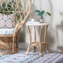 Side table 50 x 50 x 67 cm Natural Beige Rattan