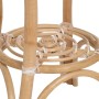 Side table 50 x 50 x 67 cm Natural Beige Rattan