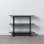 TV furniture 90 x 28 x 70,3 cm Black Steel