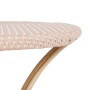 Side table 81 x 81 x 76,5 cm Natural Beige Rattan