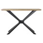 Table d'appoint DKD Home Decor Marron Noir Naturel Métal Sapin 120 x 40 x 80 cm