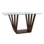 Console DKD Home Decor Brown Transparent Crystal Walnut 145 x 45 x 75 cm