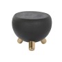 Side table DKD Home Decor Black Golden Iron 51 x 51 x 44 cm