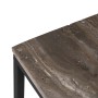 Side table 45 x 35 x 63,5 cm Brown Cream Marble Iron (2 Units)