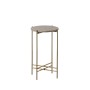 Side table 32 x 32 x 54,5 cm Brown Marble Iron