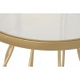 Table d'appoint DKD Home Decor Blanc Doré Métal Ardoise 49 x 49 x 60,5 cm