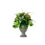 Decorative Plant Wineglass Plastic 25 x 36 x 25 cm (4 Units)