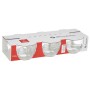 Set of bowls Motto Transparent Glass 200 ml (8 Units)