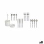 Cutlery Set White Stainless steel (8 Units)