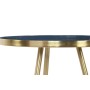 Jeu de 2 tables Home ESPRIT Bleu Doré 41 x 41 x 51 cm