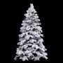 Sapin de Noël Blanc Vert PVC Métal Polyéthylène 210 cm