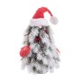 Sapin de Noël Blanc Rouge Vert Plastique Polyfoam Tissu 21 x 21 x 45 cm