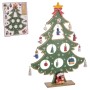 Décorations de Noël Multicouleur Bois MDF Sapin de Noël 26 cm