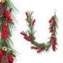 Christmas garland Red Green Plastic Pineapples 140 cm