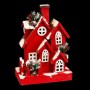 Christmas bauble Red Wood House 24 x 13 x 33 cm