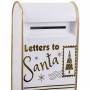 Christmas bauble White Golden Metal Letterbox 34,5 x 21,5 x 61,5 cm