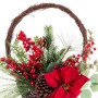 Décorations de Noël Rouge Multicouleur Rotin Plastique Ananas Panier 43,18 cm