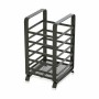 Pot pour ustensiles de cuisine Confortime Noir Métal 10,5 x 9,5 x 18 cm (12 Unités)