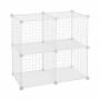 Étagère Confortime Blanc Grille 4 compartiments 35 x 35 cm (6 Unités)