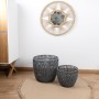 Basket set Vinthera Moa Cotton Metal 2 Pieces Grey