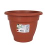 Plant pot Dem Squares Circular Brown 22 x 17 cm (6 Units)