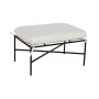 Repose-pied Home ESPRIT Blanc Noir Métal Urbaine 75 x 50 x 45 cm