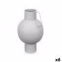 Vase Sphere Grey Steel 15 x 23 x 13 cm (6 Units)