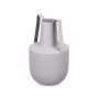 Vase With handles Grey Steel 14 x 24 x 14 cm (6 Units)