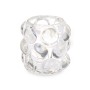 Candleholder Microbeads Transparent Crystal 8,4 x 9 x 8,4 cm (12 Units)