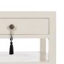 Nightstand ORIENTE White MDF Wood 50 x 40 x 66 cm