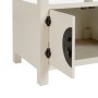 Table de Nuit ORIENTE Blanc Bois MDF 50 x 40 x 66 cm