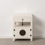 Nightstand ORIENTE White MDF Wood 50 x 40 x 66 cm