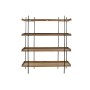 Shelves Home ESPRIT Brown Black Wood Metal 150 x 40 x 181 cm