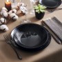 Flat Plate Luminarc Cottage Black Glass 25 cm (24 Units)