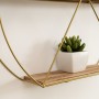 Shelves Vinthera Moa Golden Steel 50 x 12 cm (6 Units)