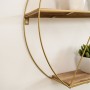 Shelves Vinthera Moa Golden Steel 50 x 12 cm (6 Units)