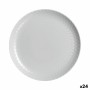 Flat Plate Luminarc Pampille Granit Grey Glass 25 cm (24 Units)