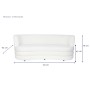 Canapé DKD Home Decor Blanc 193 x 92 x 79 cm