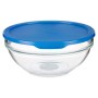 Panier-repas rond avec couvercle Chefs Bleu 1,135 L 17,2 x 7,6 x 17,2 cm (4 Unités)