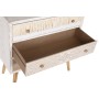 Chest of drawers DKD Home Decor Fir Natural Cotton White (80 x 35 x 80 cm)