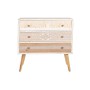 Chest of drawers DKD Home Decor Fir Natural Cotton White (80 x 35 x 80 cm)