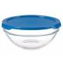 Round Lunch Box with Lid Chefs Blue 595 ml 14 x 6,3 x 14 cm (6 Units)