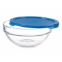 Panier-repas rond avec couvercle Chefs Bleu 595 ml 14 x 6,3 x 14 cm (6 Unités)