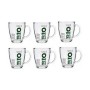 Tasse mug Bio Transparent verre 6 Unités (320 ml)