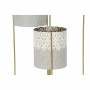 Planter DKD Home Decor White Grey Golden Bicoloured Metal Iron Stripped 45 x 33 x 92,8 cm Circular (2 Units)