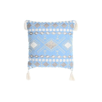 Coussin DKD Home Decor Bleu Blanc 40 x 15 x 40 cm