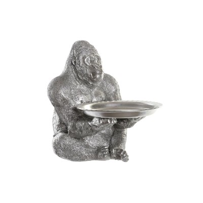 Decorative Figure DKD Home Decor Silver Colonial Gorilla 38 x 55 x 52 cm