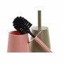 Brosse de salle de wc DKD Home Decor Vert Rose polystyrène 12 x 12 x 34,5 cm (2 Unités)