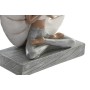 Decorative Figure DKD Home Decor White Grey Yoga 16 x 7,5 x 21 cm (2 Units)